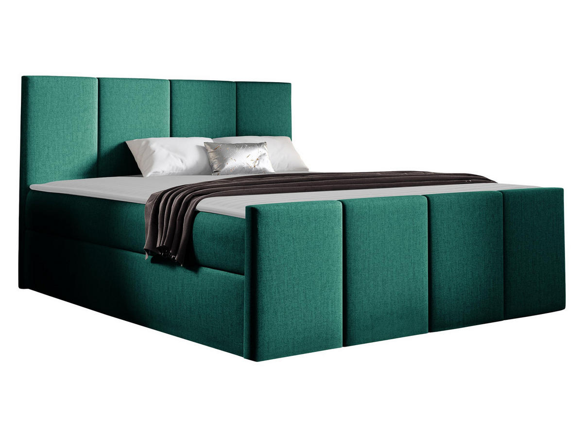 BOXBETT Lars - Jadegrün, Holz (140/200cm) - MIRJAN24