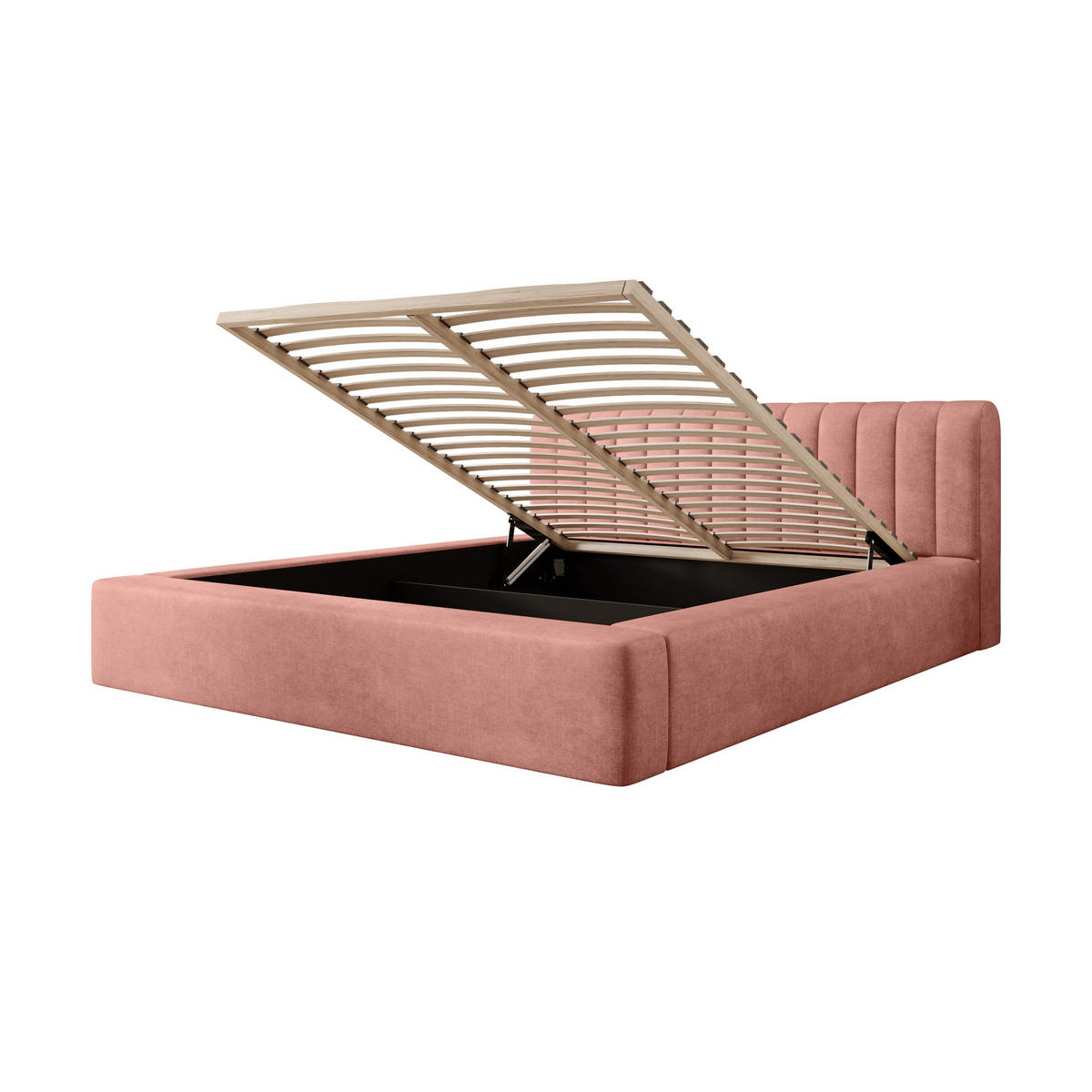 POLSTERBETT aus Polyester Vurmat 180x200 cm, Pink - Pink, Textil (180/200cm) - Fedve