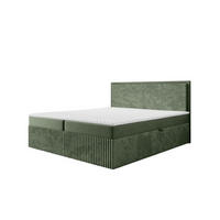 BOXBETT Hidis In In überlänge - Grün, Holzwerkstoff/Textil (140/220cm) - Fun Möbel