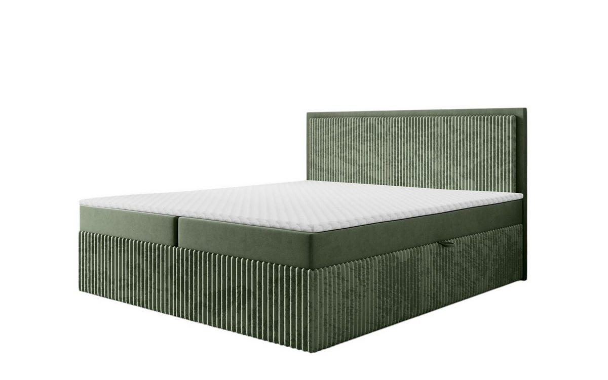 BOXBETT Hidis In In überlänge - Grün, Holzwerkstoff/Textil (140/220cm) - Fun Möbel