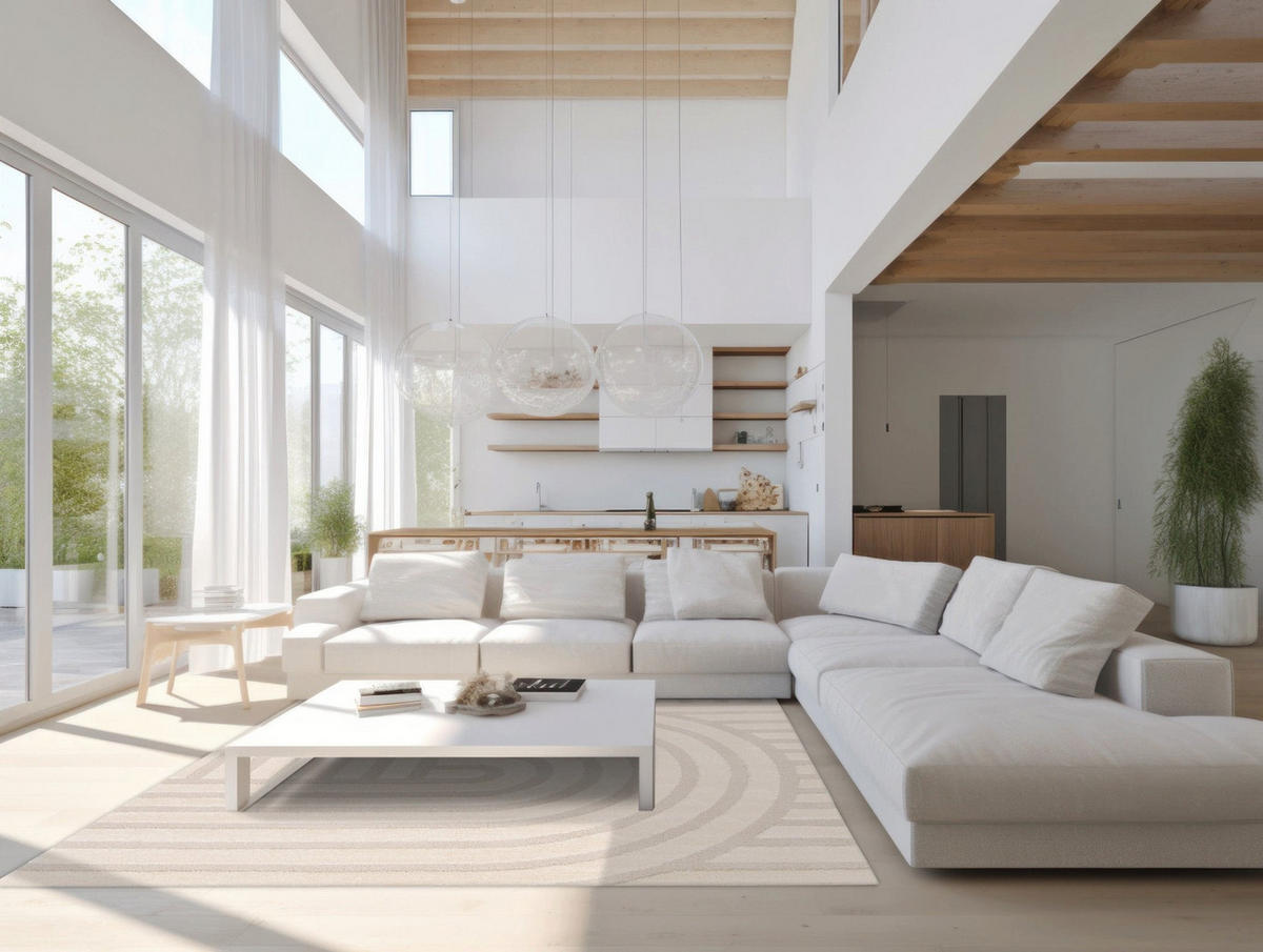 TEPPICH Design Relief-Effekt beige - Beige, Textil (160/230cm) - AFK Living