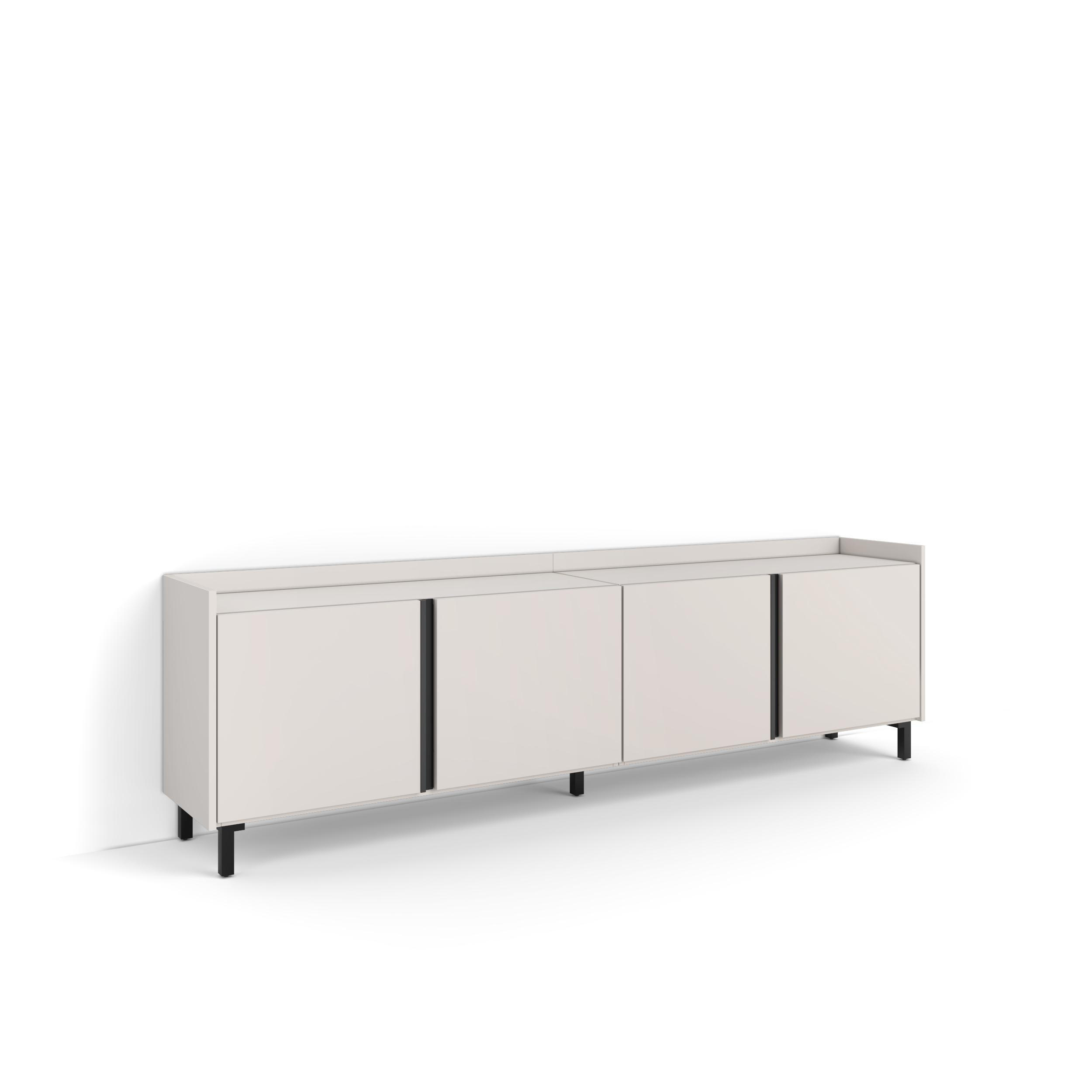 Skraut Home Lowboard, Beige 207x61x35 cm