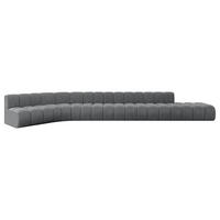 ECKSOFA modulares Sofa Brilo-L3 - 562x174x70 cm Dunkelgrau - Dunkelgrau, Holzwerkstoff/Textil (562/174cm) - ALTDECOR