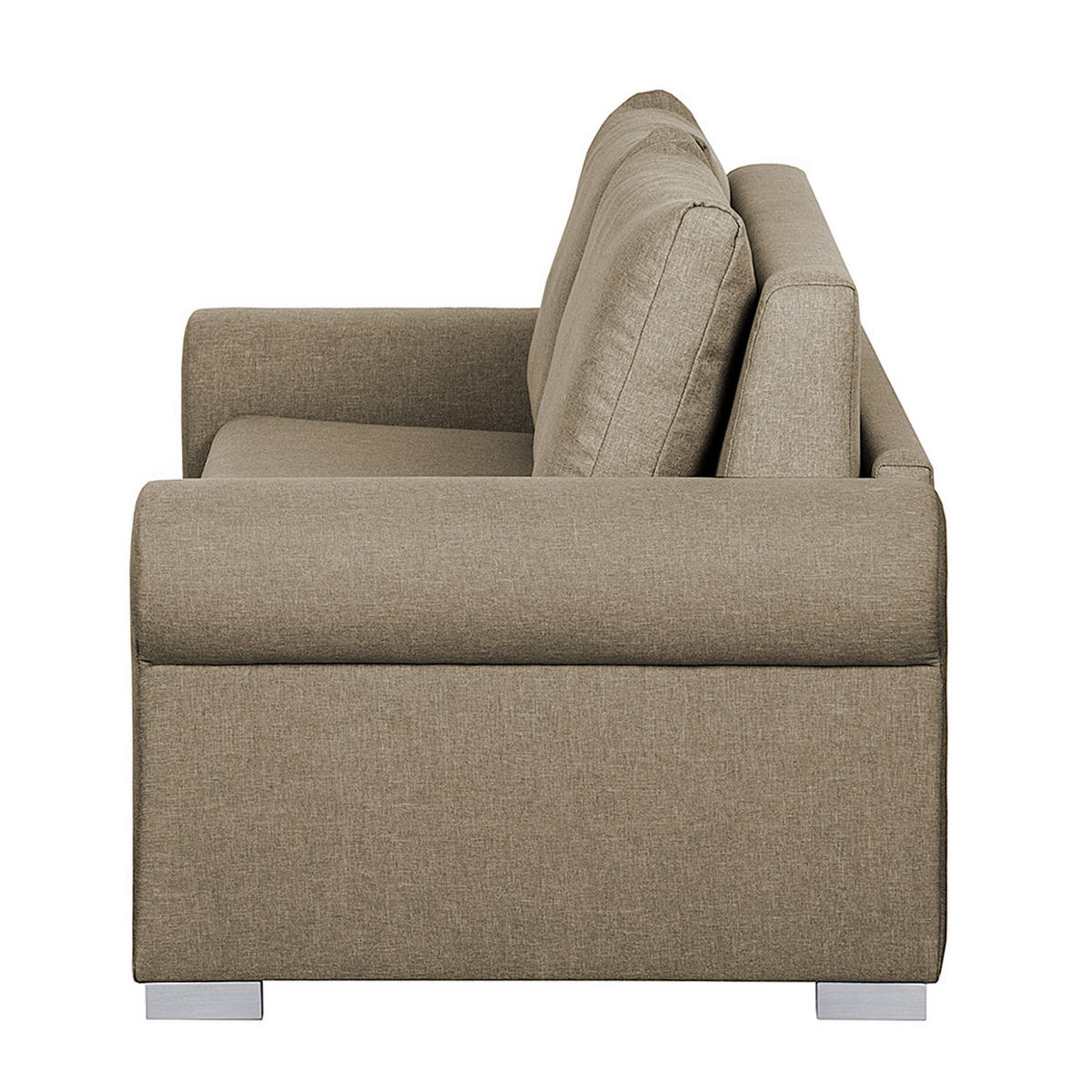 SCHLAFSOFA - Beige, Textil (184/90/90cm) - home24