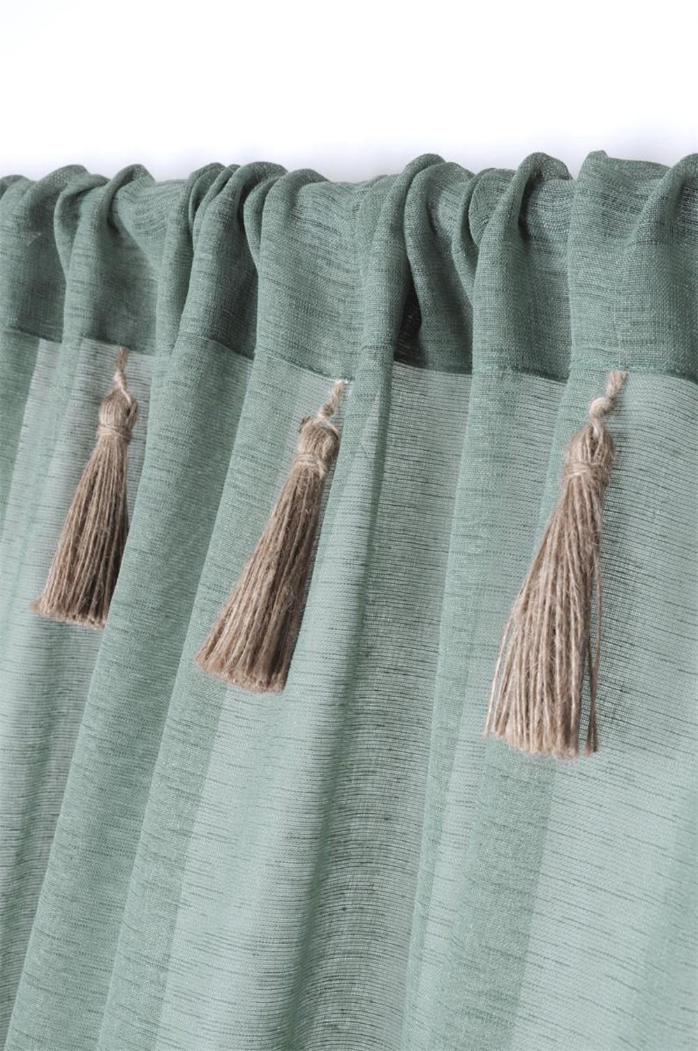 GARDINE Ibiza 140/260 cm - Grün, Textil (140/260cm)