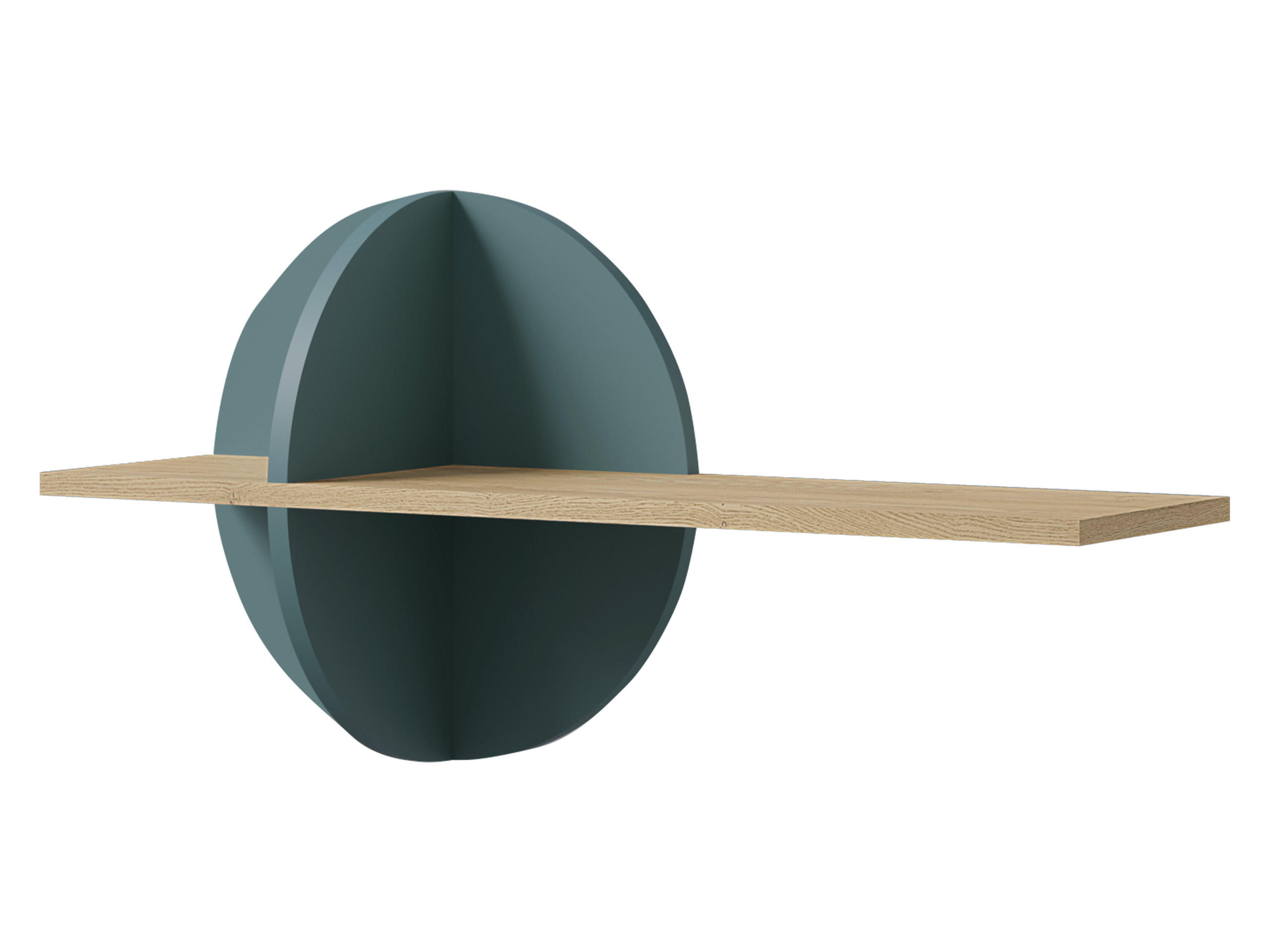 KINDER-WANDREGAL Lexi 16 - Blau/Eichefarben, Holzwerkstoff (81/45/25cm) - MIRJAN24