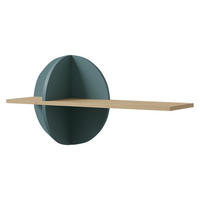 KINDER-WANDREGAL Lexi 16 - Blau/Eichefarben, Holzwerkstoff (81/45/25cm) - MIRJAN24
