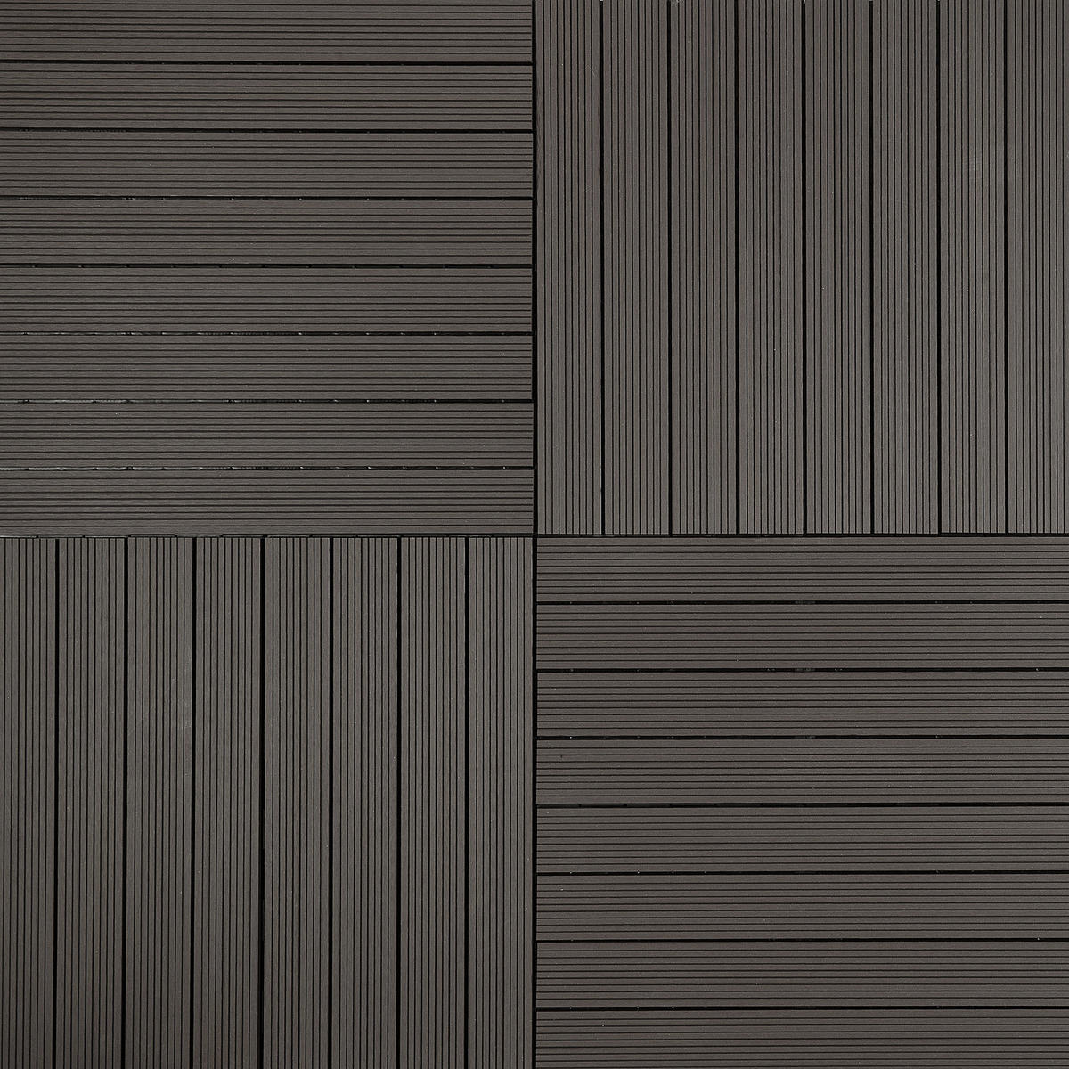 TERRASSENFLIESE - 12er-Set - Grau, Kunststoff (60/30/2cm) - home24