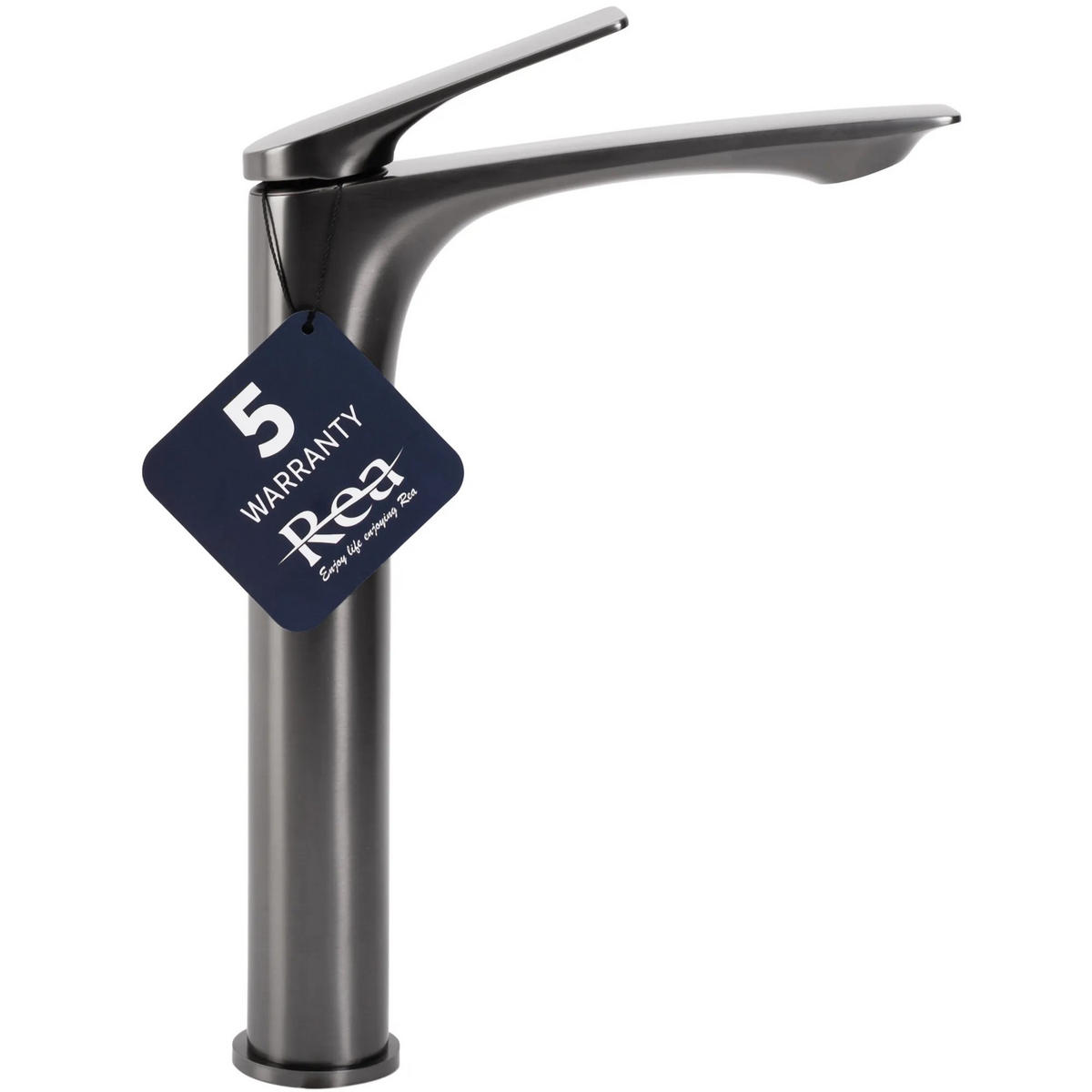 WASCHBECKENARMATUR Rea Avalon Titanium High - Titanfarben, Metall (4.2/30/20cm) - REA