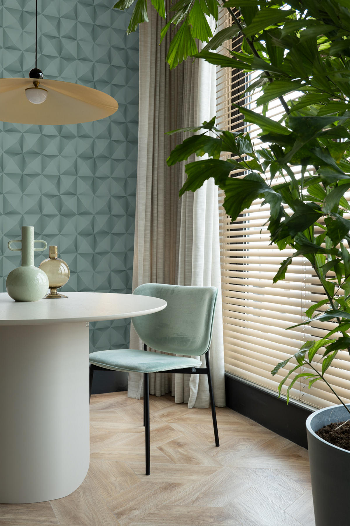 TAPETE 3D Muster 50 x 900 cm - Blau, Papier (50/900cm) - Origin Wallcoverings
