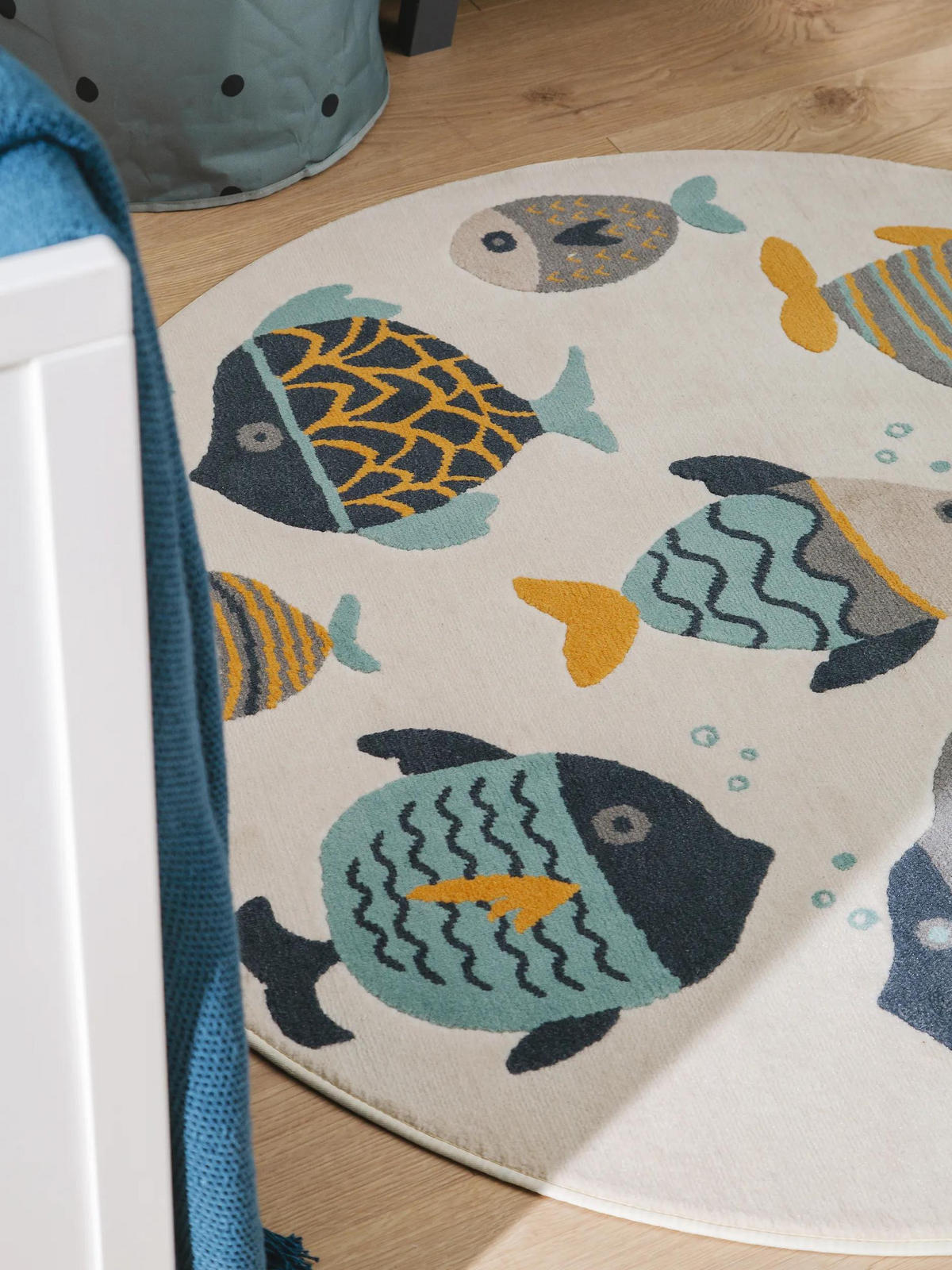 OTROŠKA preproga Fabius večbarvna ø 120 cm - večbarvno, umetna masa/tekstil (120/120cm) - Lytte