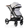 KINDERWAGEN Gala hellgrau Tragetasche Sportsitz umbaubar Wickeltasche Sitz umkehrbar - Grau, Metall (95/70/110cm) - Moni