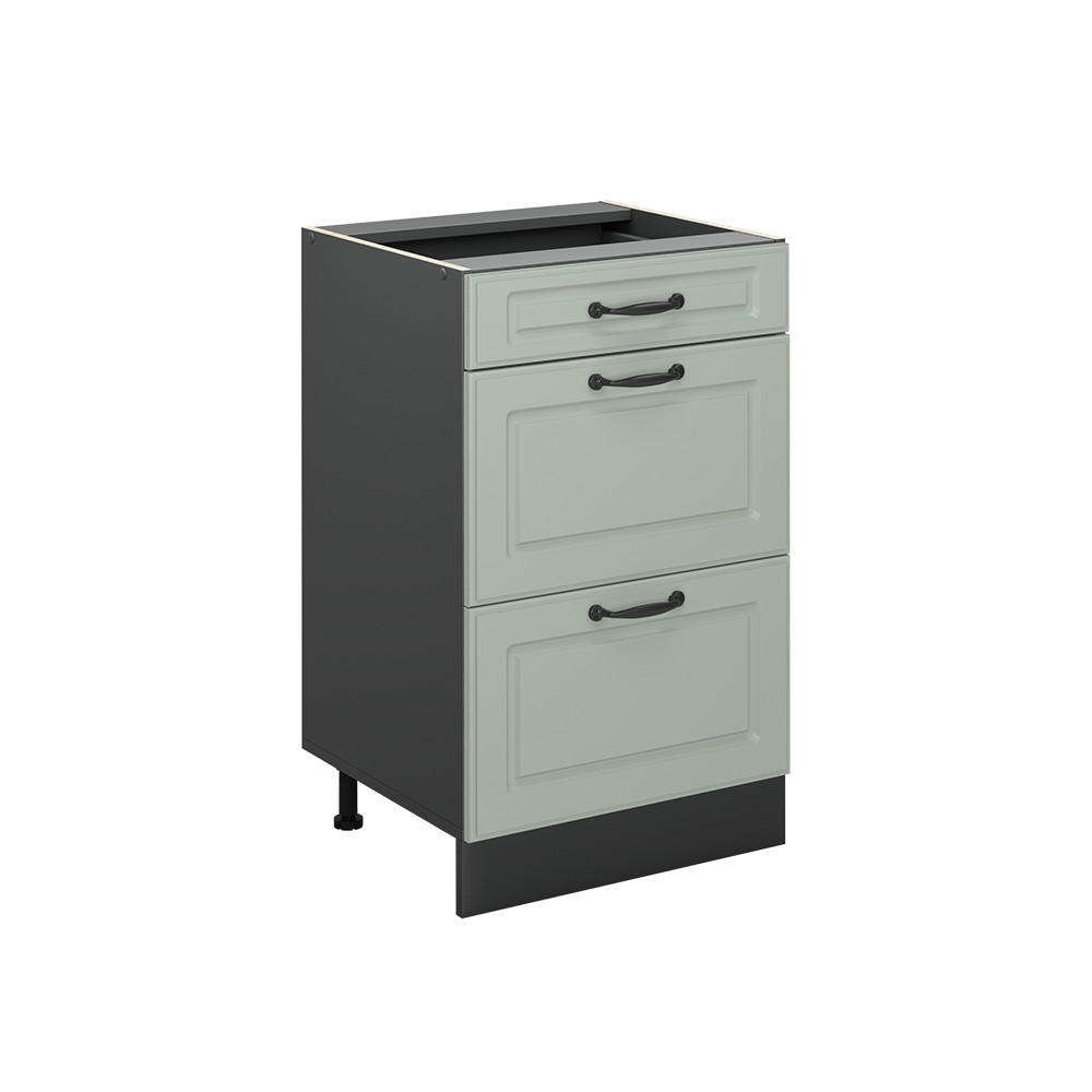 Vicco Küchenunterschrank Grün, Anthrazit 50x81.6x46 cm