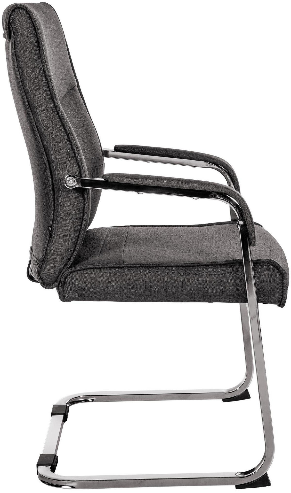 SCHWINGSTUHL Stoff Schwarz - Schwarz, Textil/Metall (55/88/60cm) - CLP
