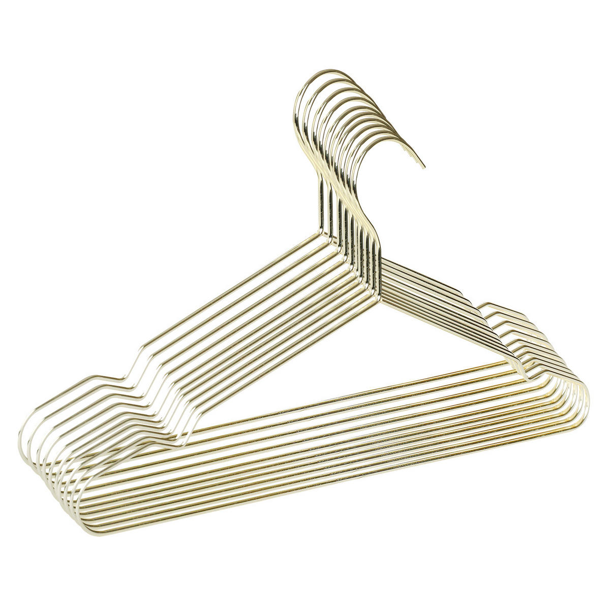 KLEIDERBÜGEL 10er Set Metall - Goldfarben, Metall (42/21/42cm) - SVITA