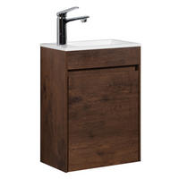 GÄSTE-WC-MÖBELSET Sinta 2 Teile Walnuss Braun - 40 x 22 x 54 cm - Walnussfarben/Braun, Holz (40/54/22cm) - Badplaats