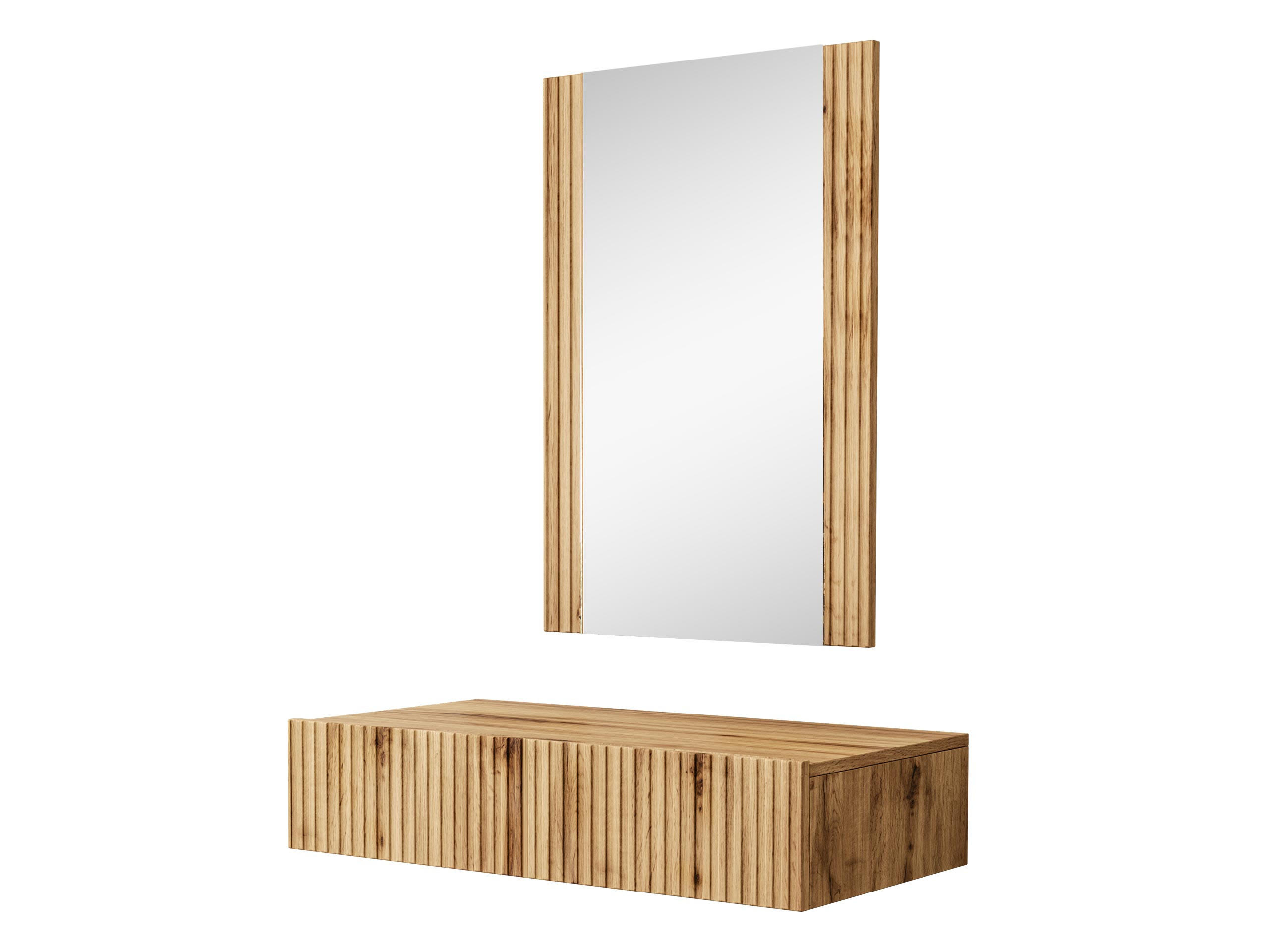 SCHMINKTISCH Vamos - Braun, Holzwerkstoff (80/17/42cm) - MIRJAN24
