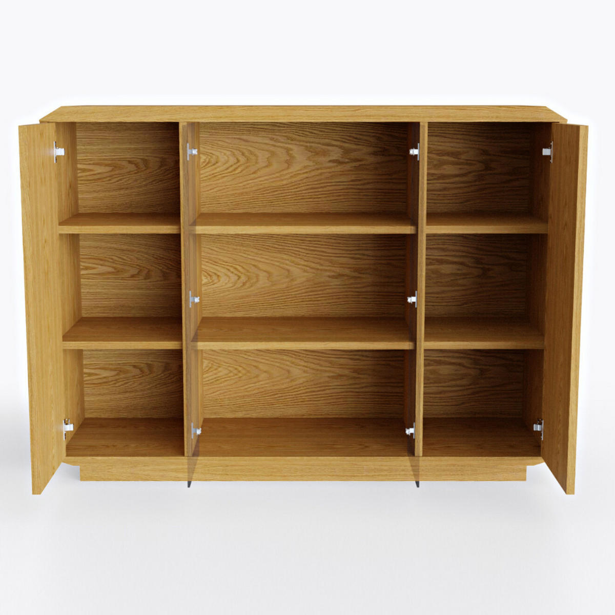 EICHENKOMMODE mit Glas CARMEN - Eichefarben, Holz (140/105/45cm) - Rawood Furniture