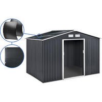 METALL-GARTENHAUS vegas Grau - Grau, Metall (45/267/245cm) - Habitat Garten