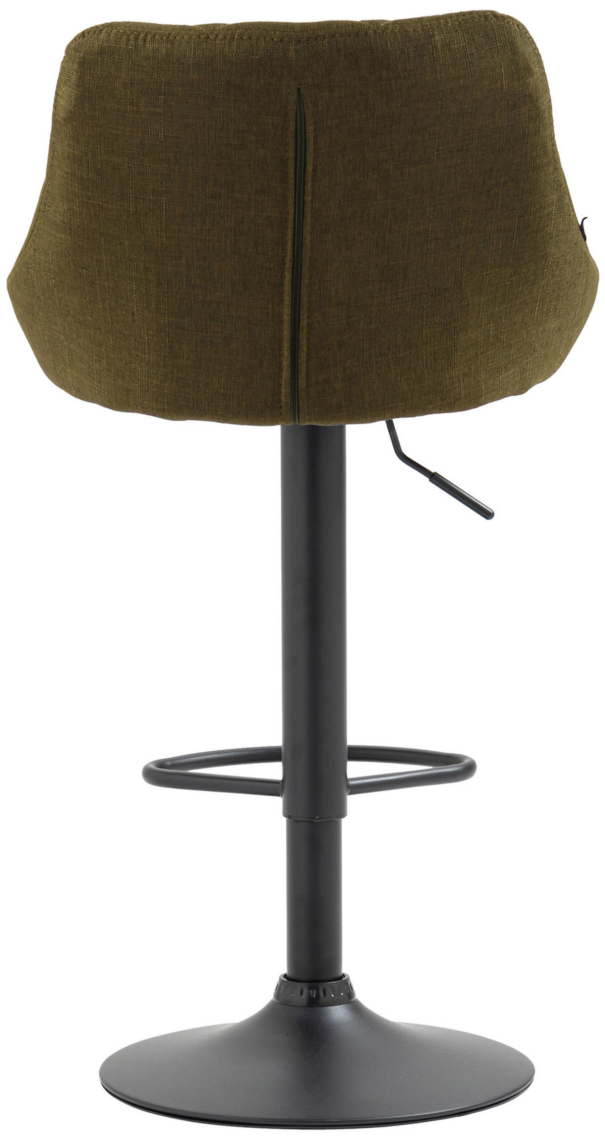 BARHOCKER Stoff grün - Schwarz/Grün, Textil/Metall (46/83/49cm) - CLP