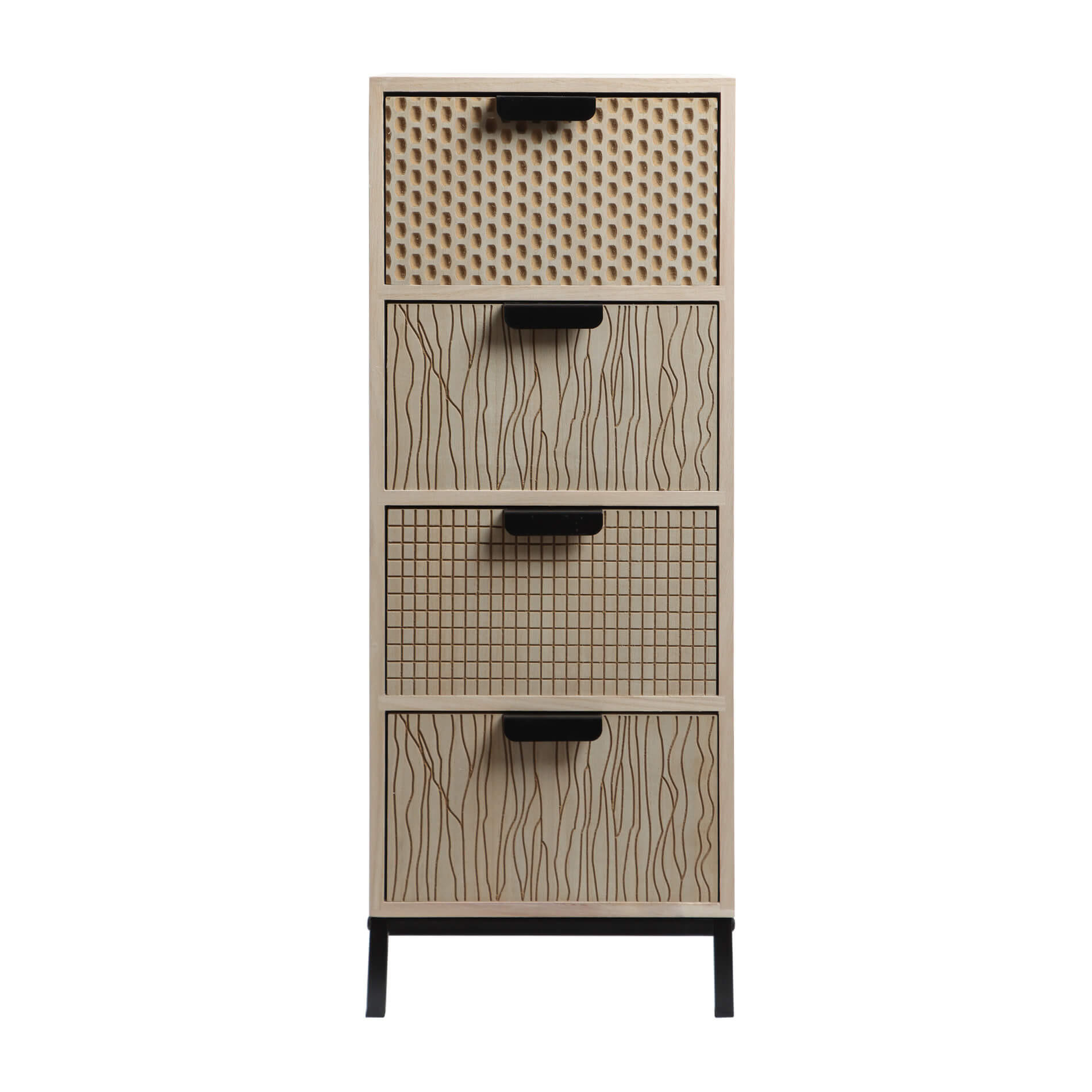 Mobili Rebecca Kommode Braun 25x76x30 cm