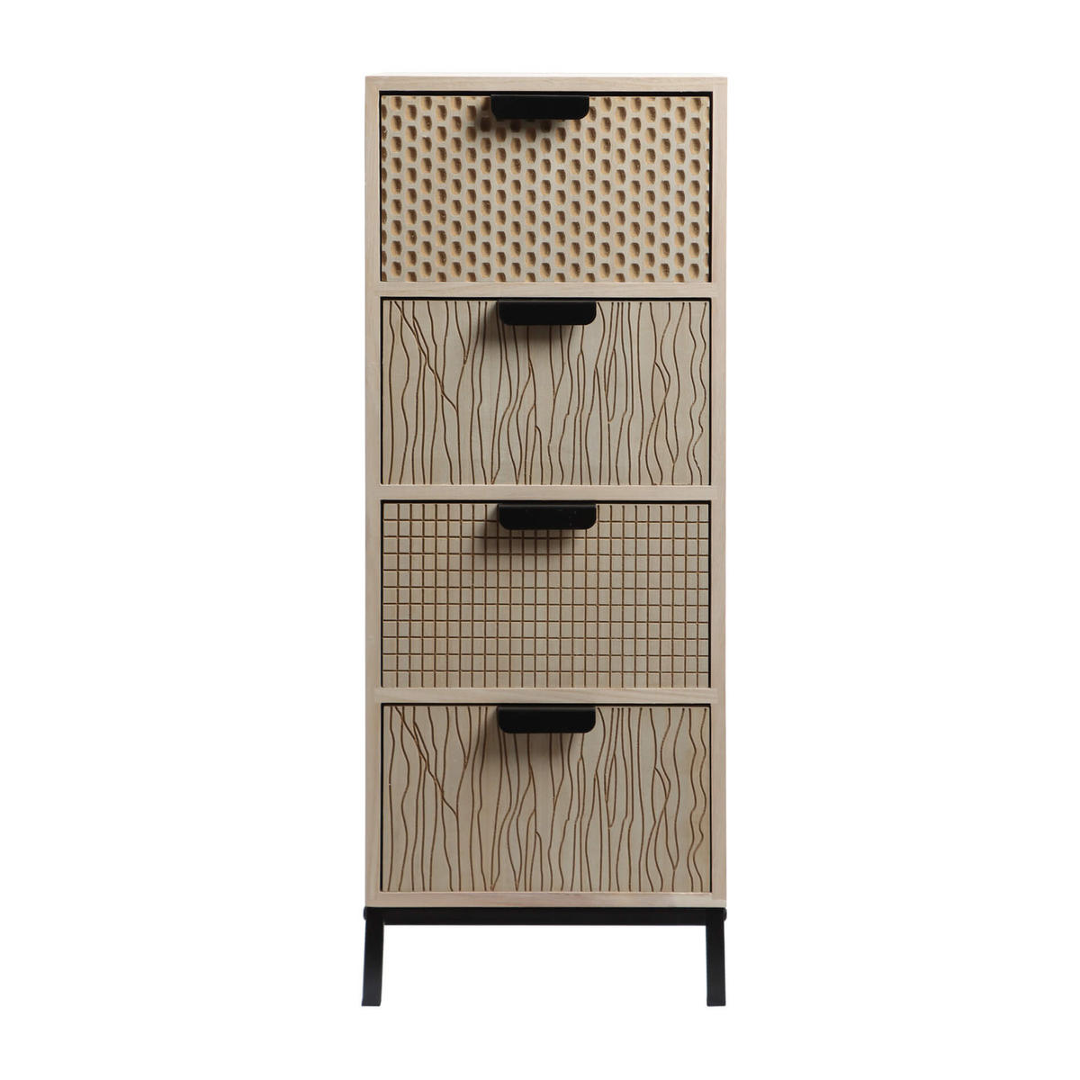 KOMMODE Braun 25/30/76 cm - Braun, Holzwerkstoff (25/76/30cm) - Mobili Rebecca