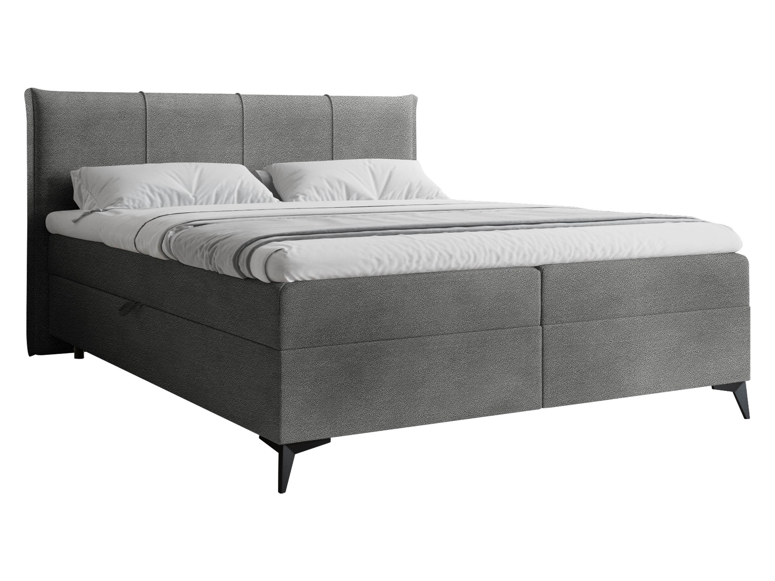 Mirjan24 Boxbett Grau 140x200 cm