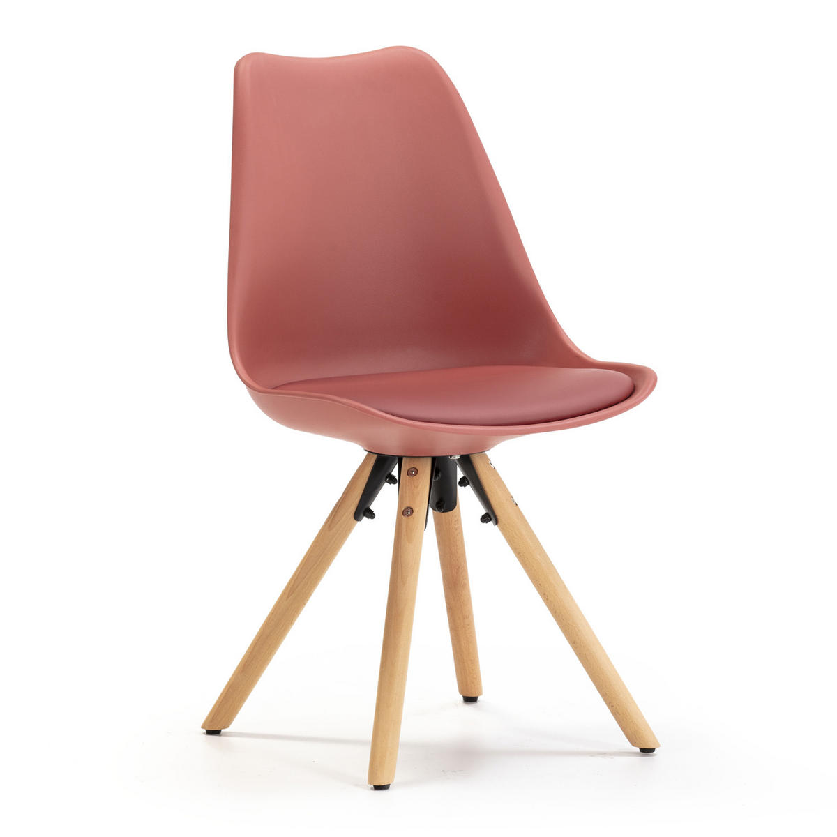 STUHL 2er-Set Jeff Rot - Rot, Holz/Kunststoff (49/84/54cm) - VS Venta-stock