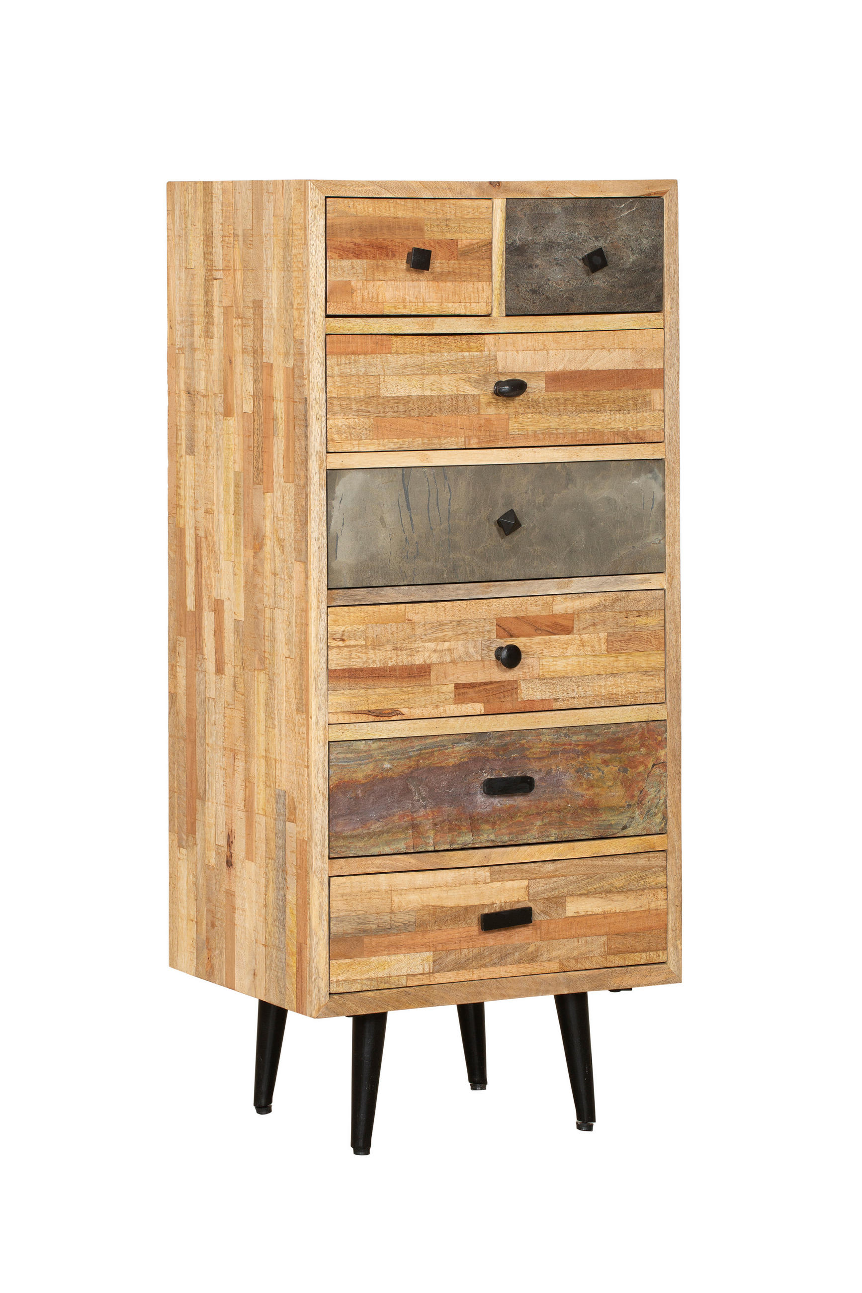 KOMMODE Kjell Teak Braun 112x35x50cm - Braun, Holz (50/112/35cm) - DELUKE