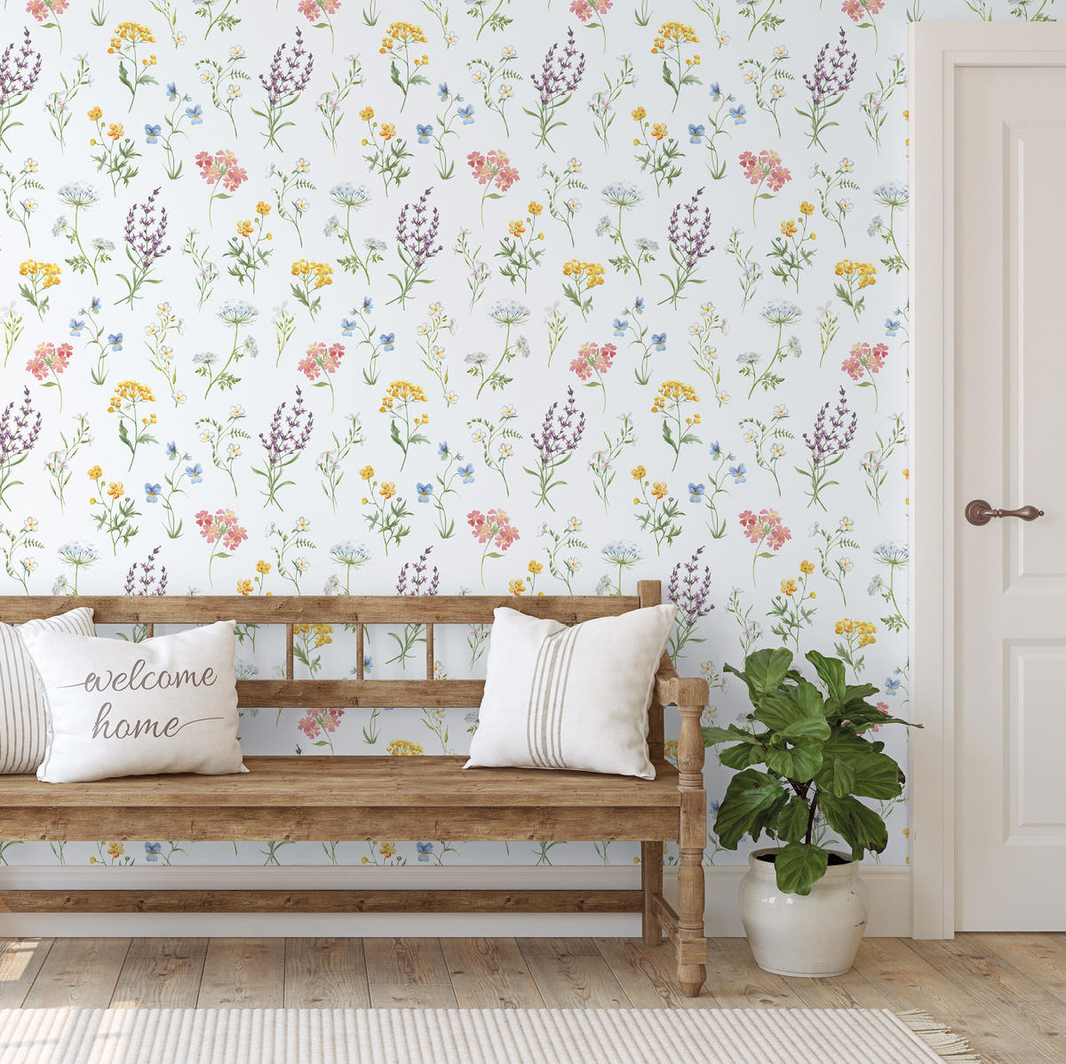 TAPETE Blumen 53 cm x 10 m - Grau, Papier (53/1000cm) - Sanders & Sanders