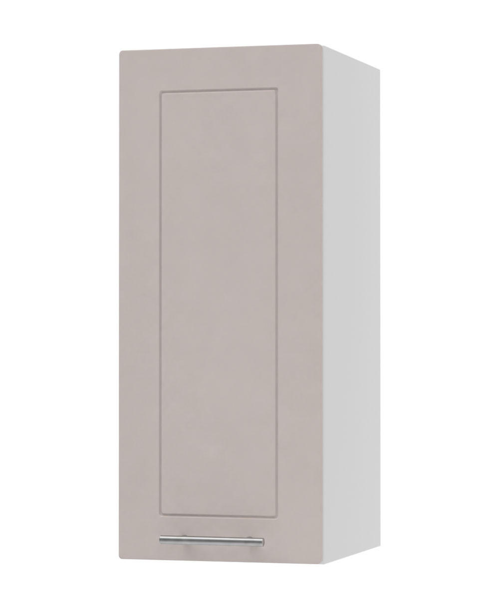 KÜCHENHÄNGESCHRANK Kvantum W2/30 Weiß / Kaschmir Matt 30 / 32,5 / 72cm - Kaschmir/Weiß, Holz/Holzwerkstoff (30/72/32.5cm) - Feldmann-Wohnen
