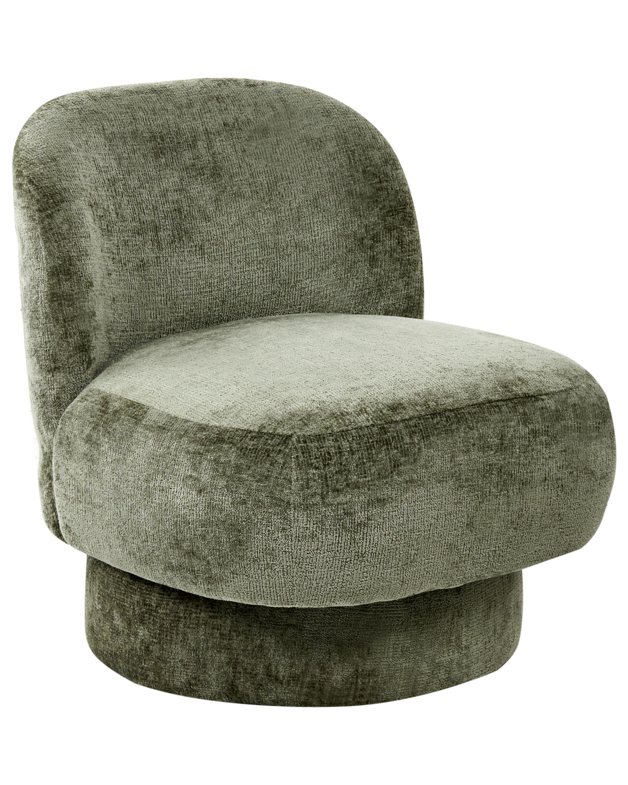 DREHSESSEL Grün Aylo - Grün, Textil (60/65/70cm) - Beliani