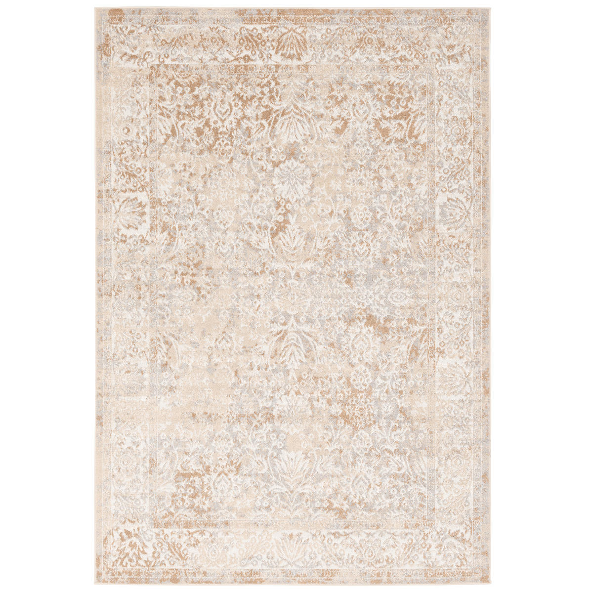 DESIGNER TEPPICH TAWIRA VINTAGE BORDÜRE - Beige, Textil (80/150cm) - Pergamon