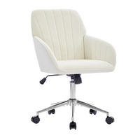 BÜROSTUHL Weiß Höhenverstellbar - Weiß, Metall (62/97/60cm) - PANGIVO