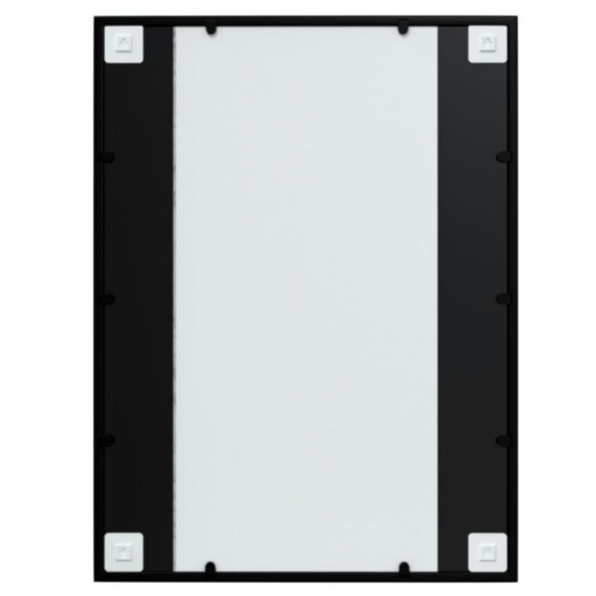 WANDSPIEGEL Schwarz 80/60 Cm Metall - Schwarz, Metall (60/1.6/80cm) - vidaXL