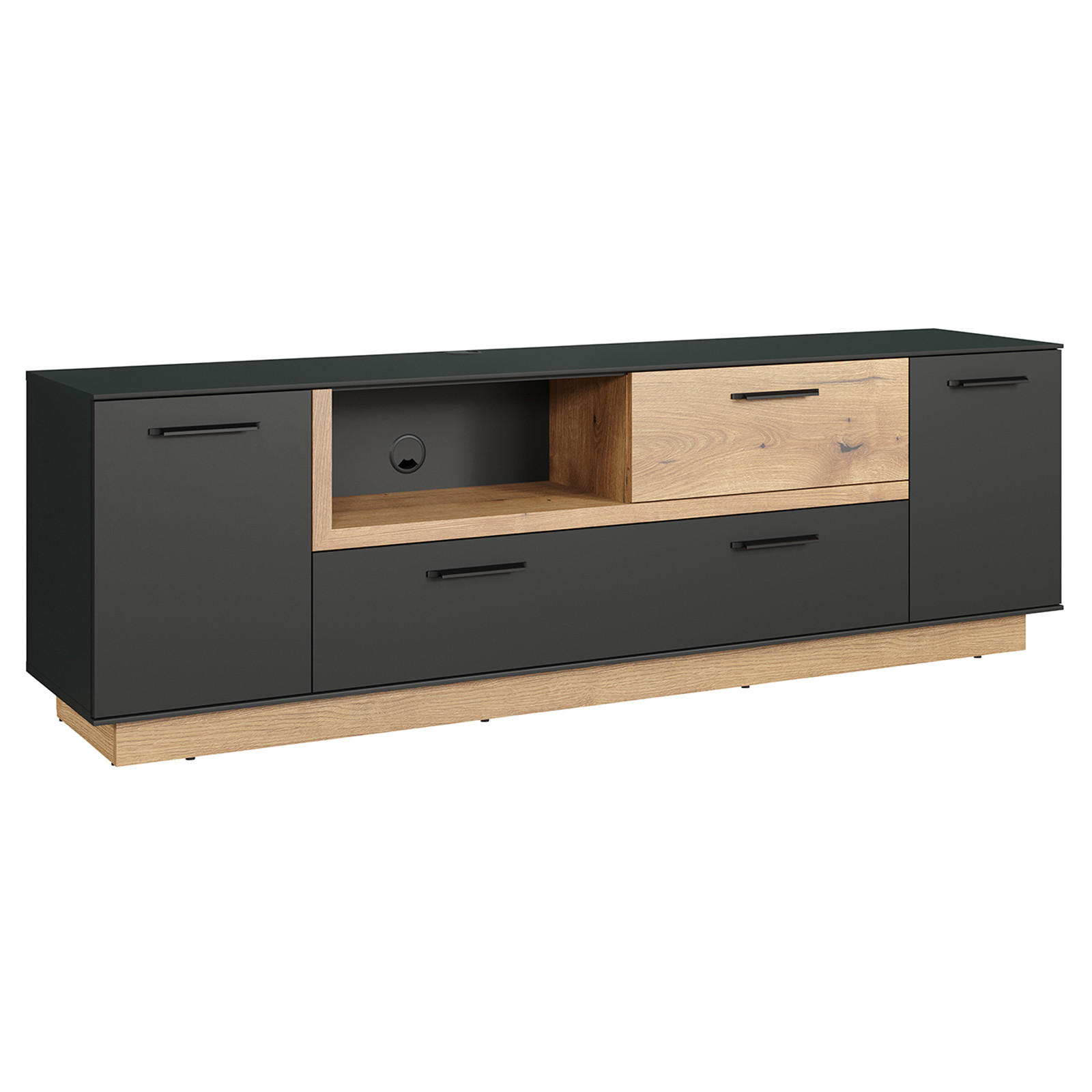 LOWBOARD Synnax Grau - Grau, Holzwerkstoff (187/187/59cm) - ebuy24