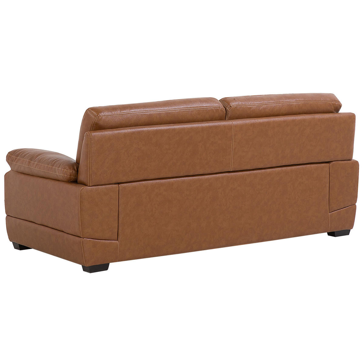 SOFA-SET 4-sitzer Leder Braun Horten - Braun, Leder/Kunststoff (200/89/85cm) - Beliani