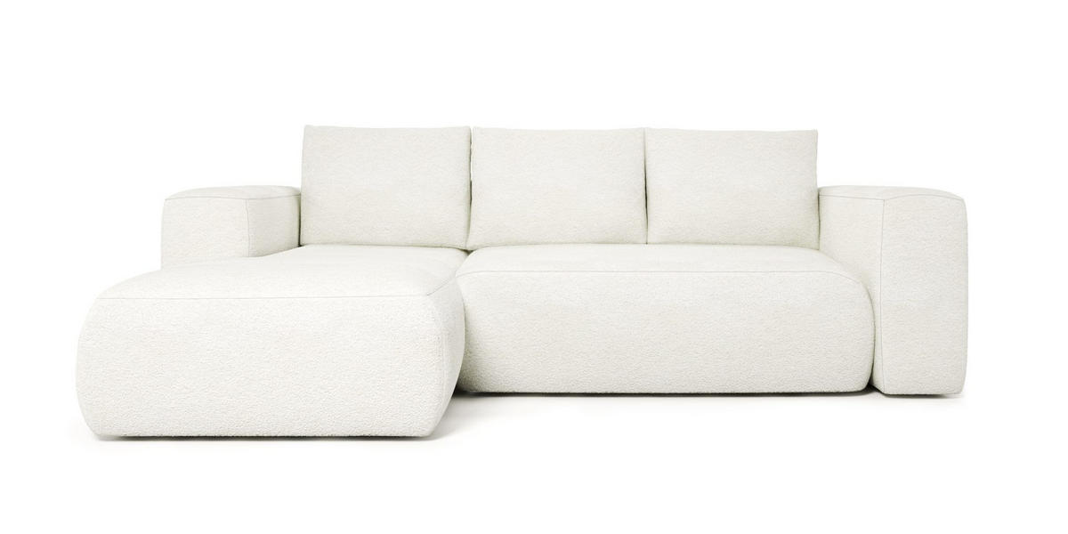 ECKSOFA LAMBI, Marineblau - Castel 79 - Dunkelblau, Textil (266/114cm) - Moderno Meble