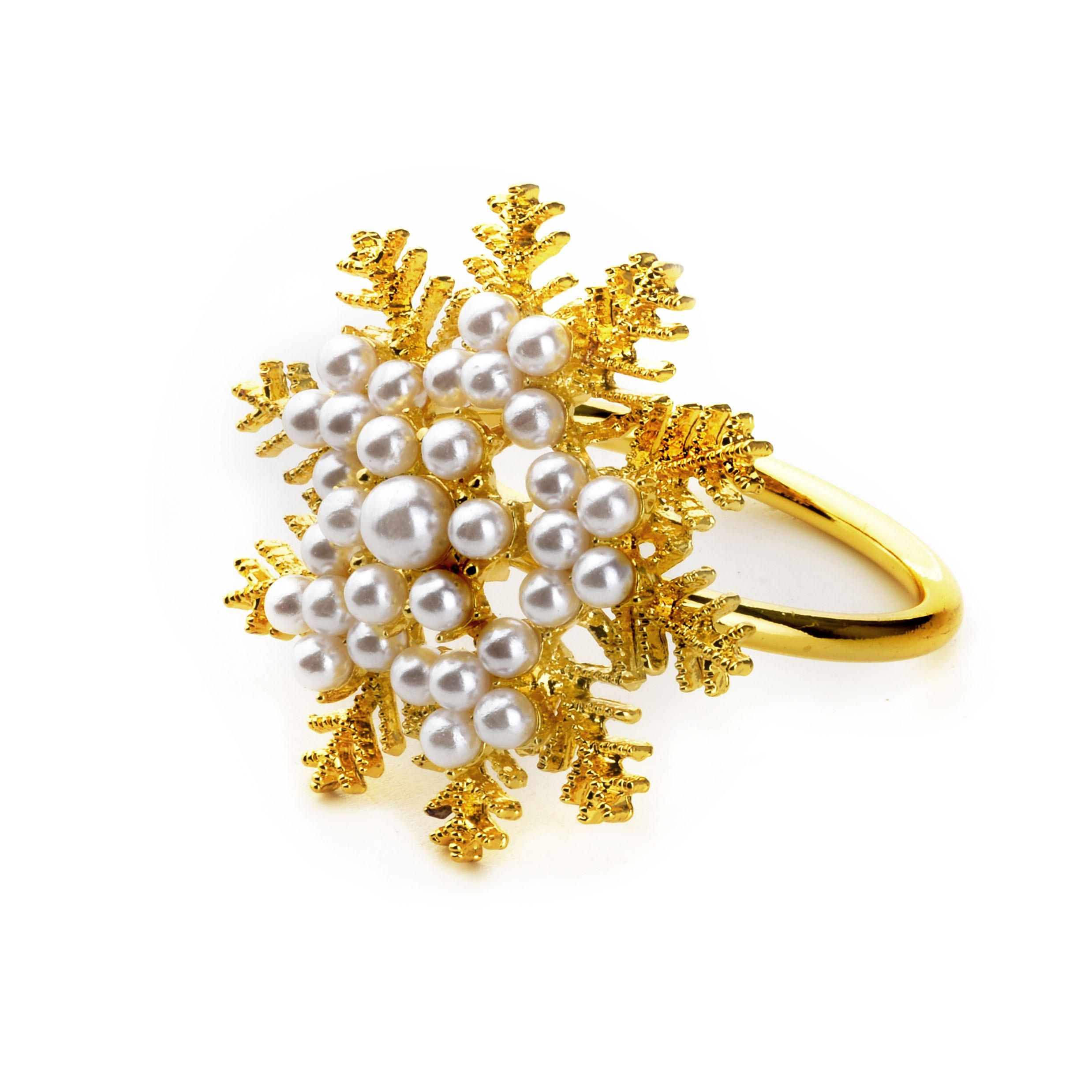 SERVIETTENHALTER Adrianne Gold 8/8/5 cm Metall - Goldfarben, Metall (8/8cm) - Mondex