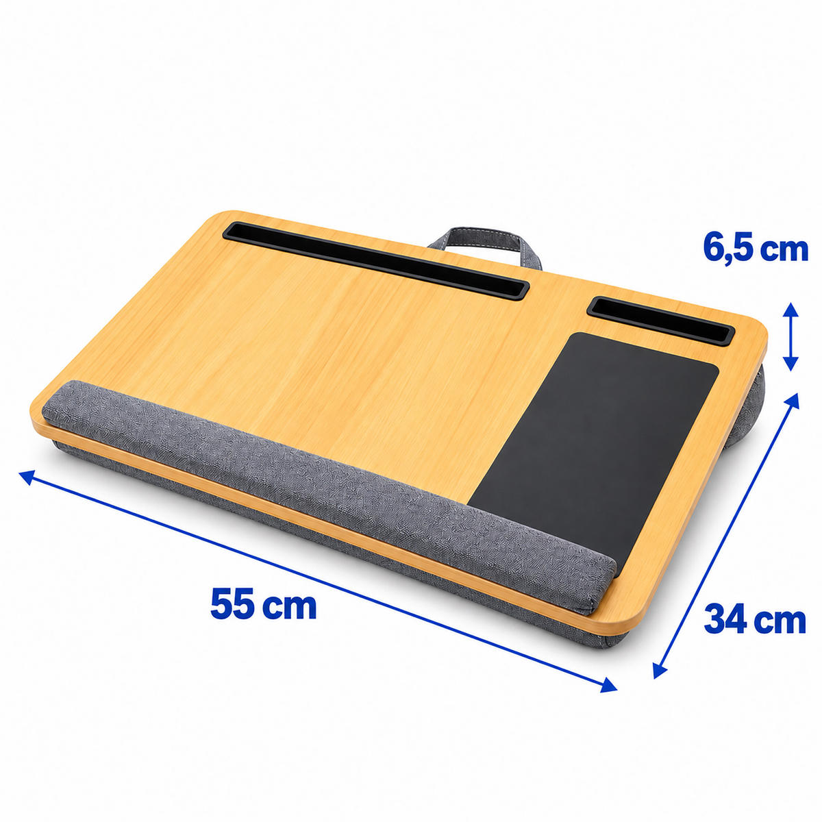 BLAZINA lesni videz z miško podlogo za 17 palcev - večbarvno, umetna masa/tekstil (34/55/6.5cm) - Relaxdays