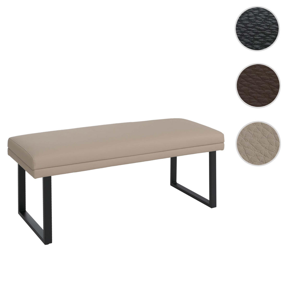 SITZBANK Beige - Beige, Kunststoff (120/50/43cm) - MCW