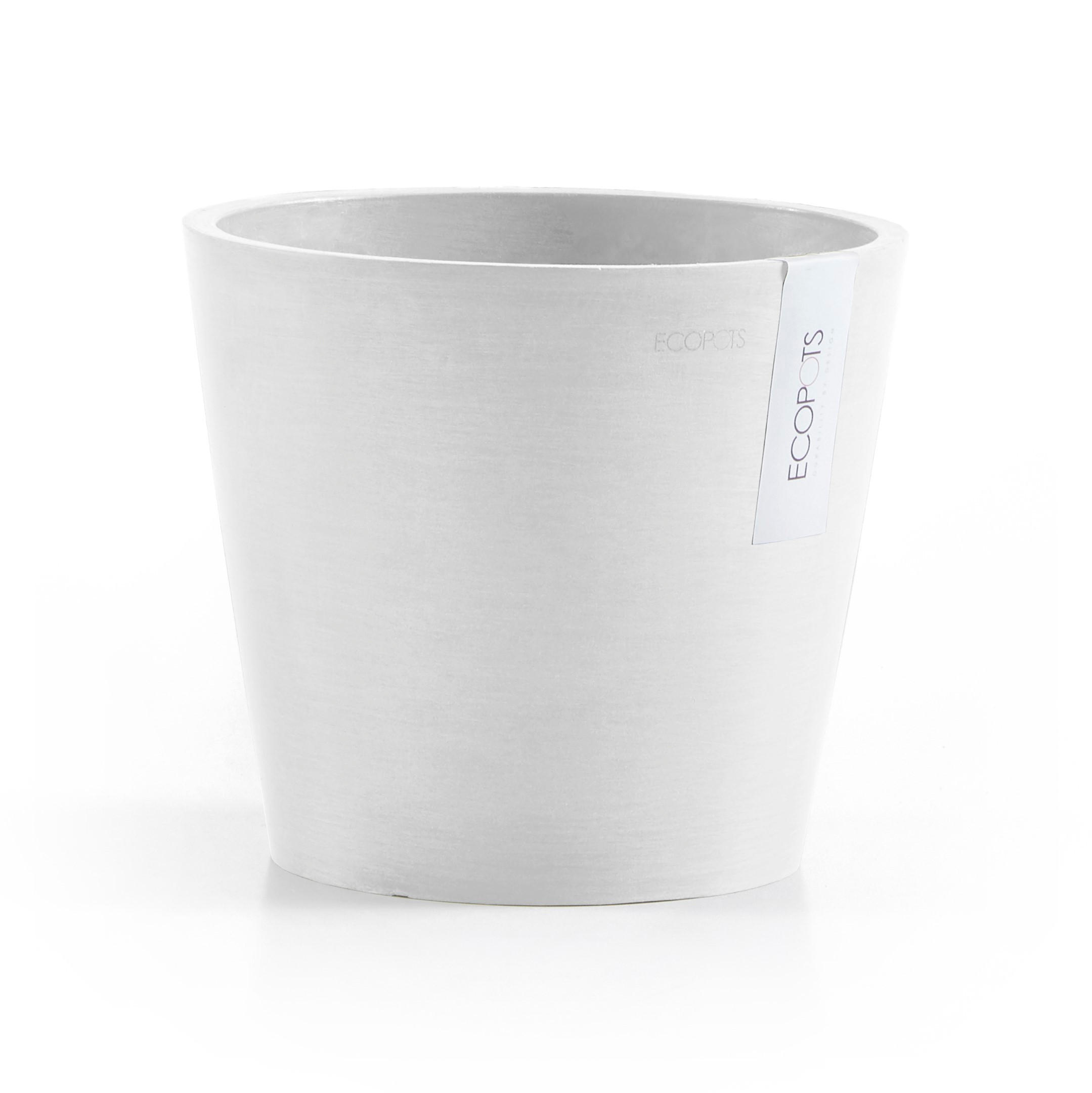 Ecopots Blumentopf Weiß 17.2 cm
