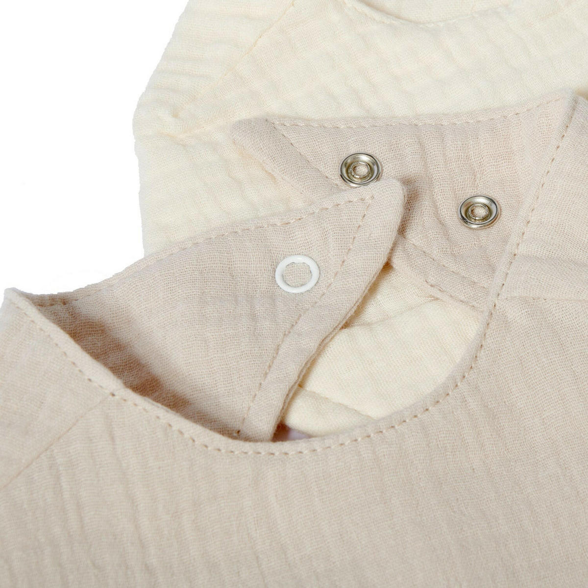 LÄTZCHEN-SET Musselin Sand & Natur - Beige, Textil (27/3/22cm) - nordic coast company
