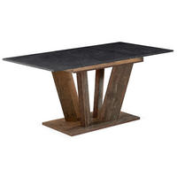 ESSTISCH WILLEM 120-160/80/76 cm - Anthrazit/Sonoma Eiche, Holzwerkstoff (80/120/76cm) - B&D Home