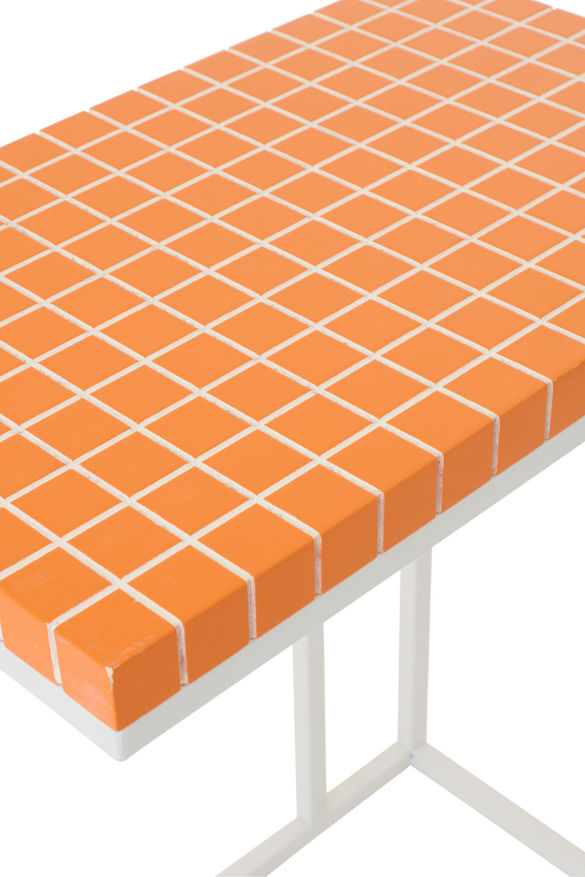 BEISTELLTISCH RECHTECKIG Orange - Orange, Metall (47.5/29.5/60.5cm) - J-Line