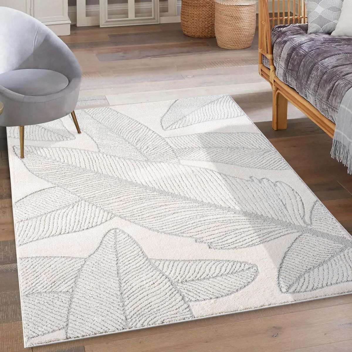 KURZFLOR-TEPPICH Lounge 0629 Grau 200x290 cm - Grau, Textil (200/290cm) - carpet city