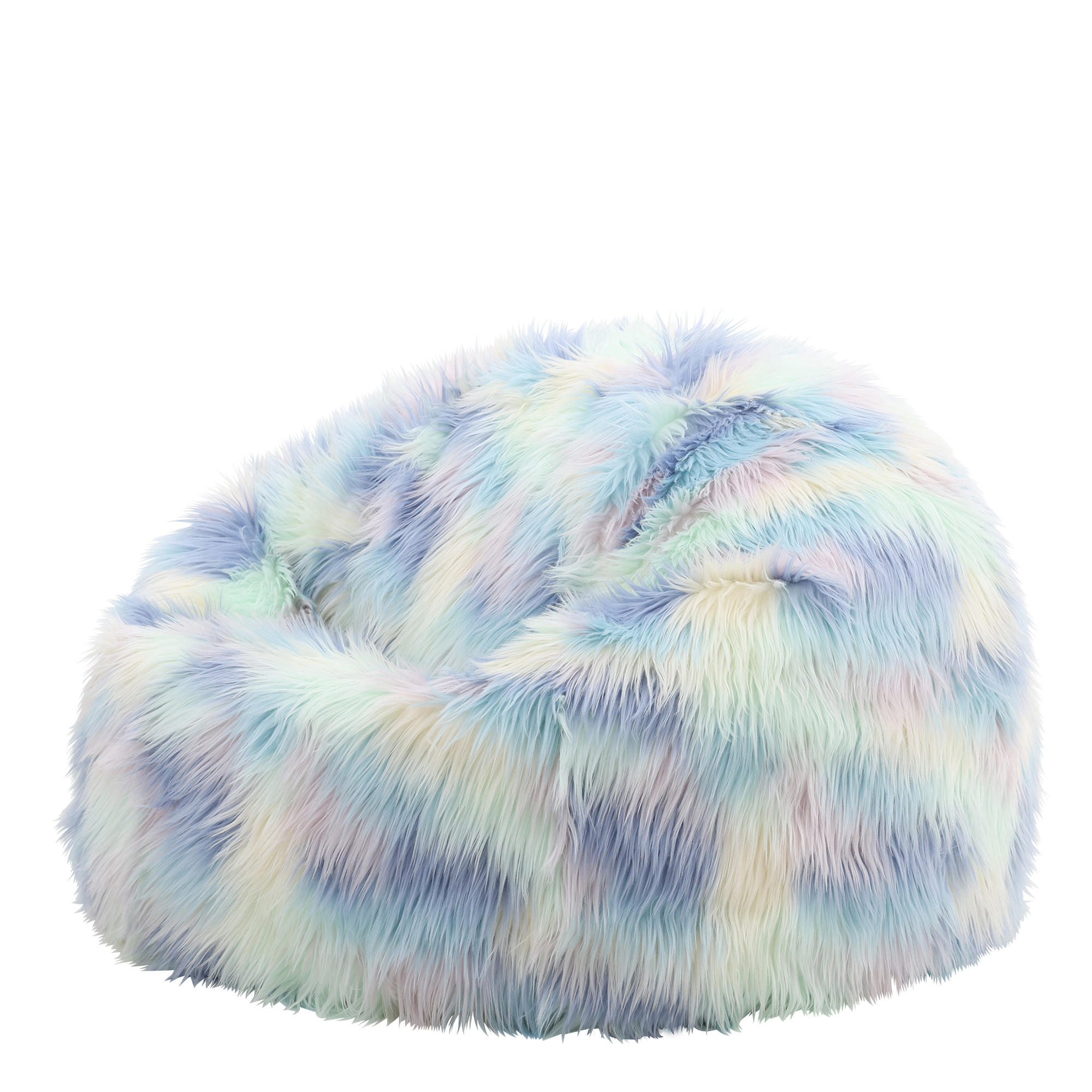SITZSACK Einhorn aus Kunstfell - Multicolor, Kunststoff (85/50/85cm) - icon