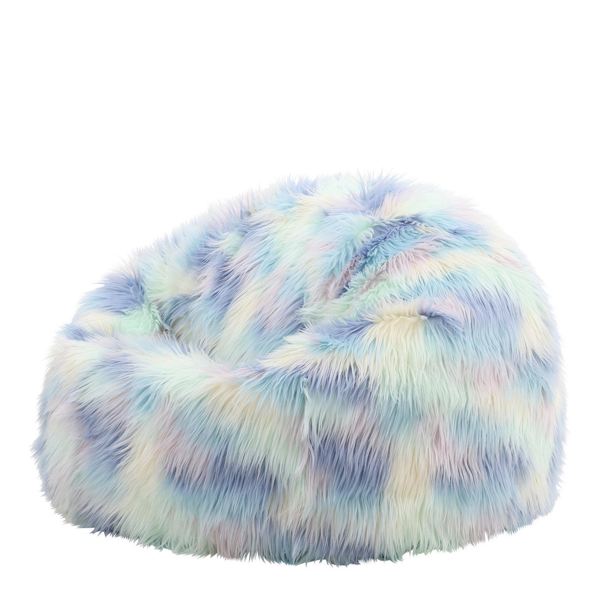 SITZSACK Einhorn aus Kunstfell - Multicolor, Kunststoff (85/50/85cm) - icon