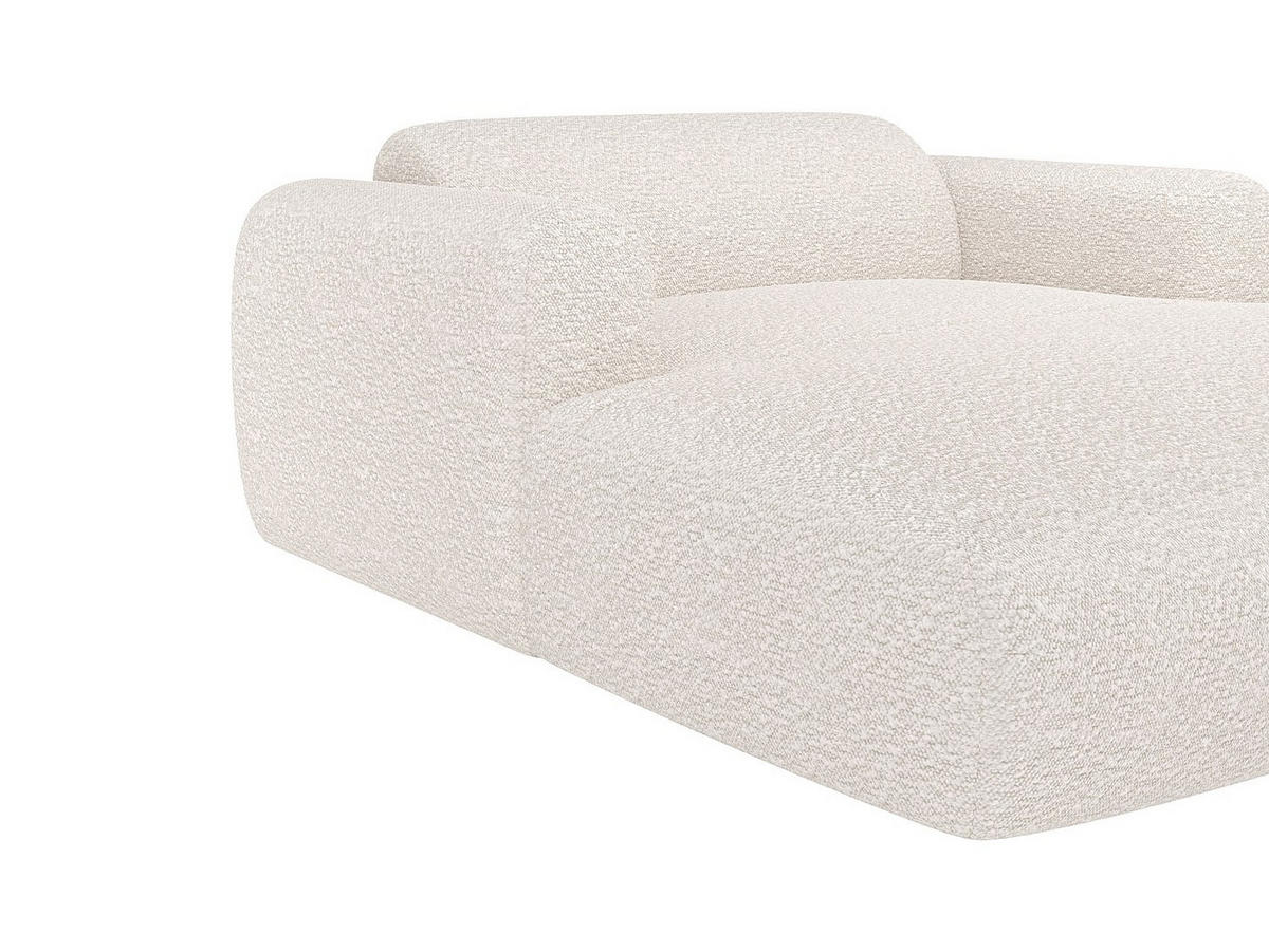 RECAMIERE ohne Schlaffunktion - 1 Person, 2 Personen - Stoff - Weiß - - Weiß, Textil (170/73/160cm) - Vente-Unique