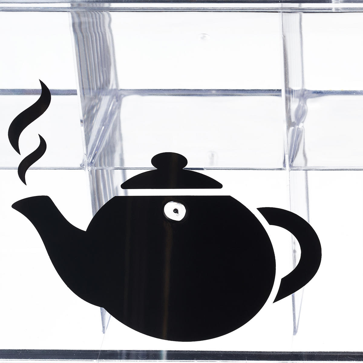 TEEBOX - Transparent, Kunststoff (21.5/9/15cm) - Relaxdays